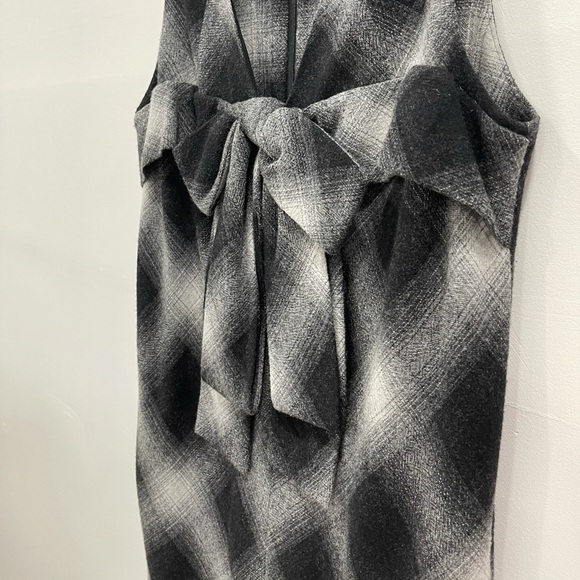 Robert Rodriguez Wool Plaid Sleeveless Dress Bow 6 - Picture 3 of 10